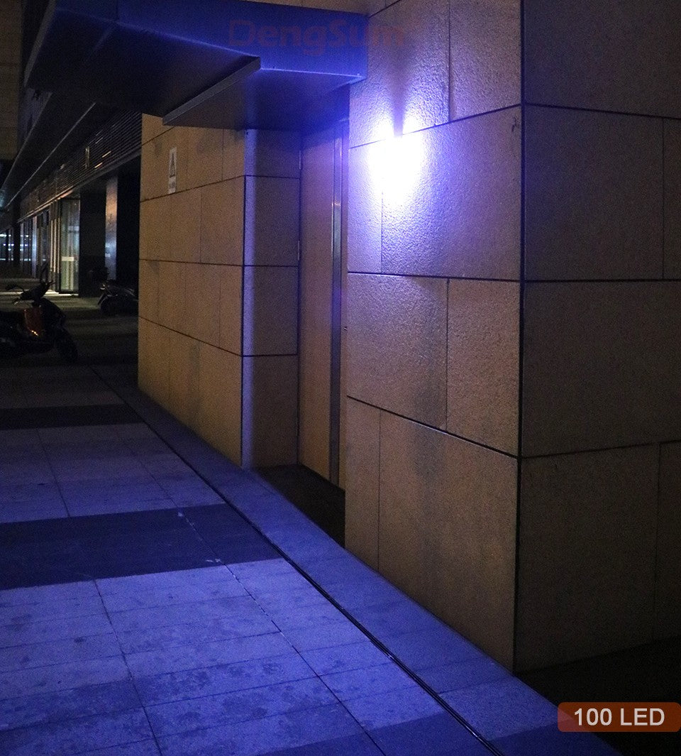 PIR Motion Sensor 100LED Sunlight control 3 sided Solar Energy Street light Yard Path Home Garden Solar Power lamp Wall Light