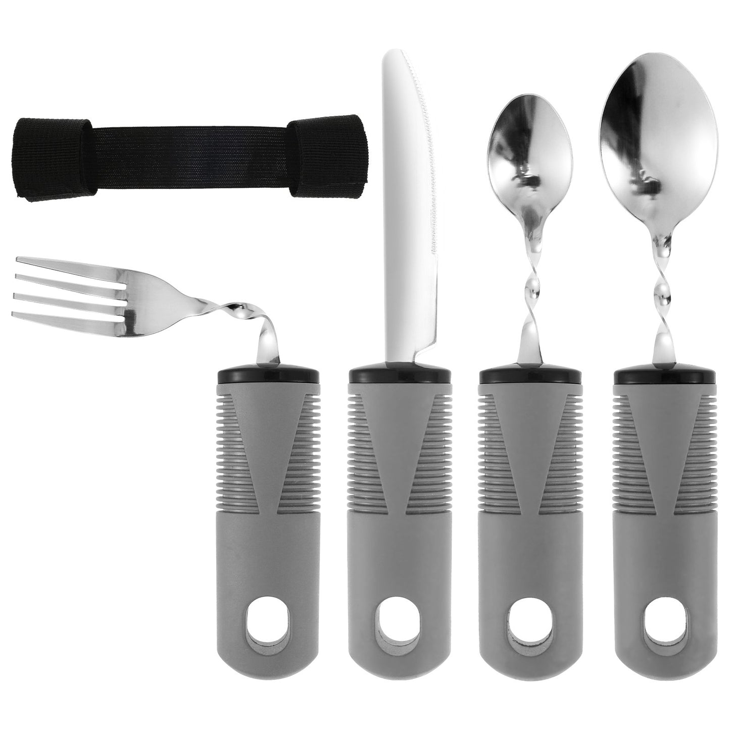 Disabled Cutlery Weighted Feeding Dinnerwares Elderly Adaptive Spoon Fork Tableware Eating Parkinsons Dinnerware Kitchen Tools