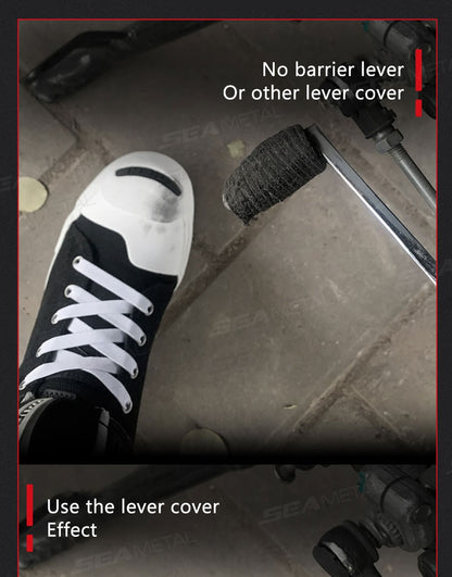 Capa para Alavanca de Câmbio de Moto BLALION Antifurto Sapatos de Silicone Autorretrátil Equipamento de Proteção para Pilotagem de Moto