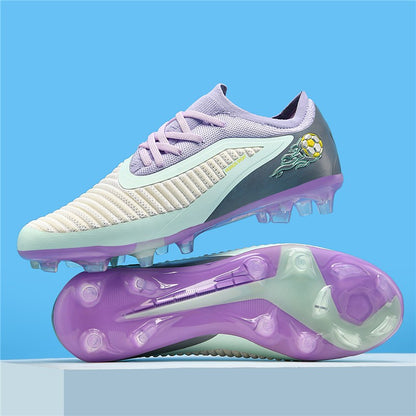 New Men Football Boots Outdoor Sport Boys Soccer Shoes Adult Non Slip Long Spikes Training Cleats Breathable Match Comfortable