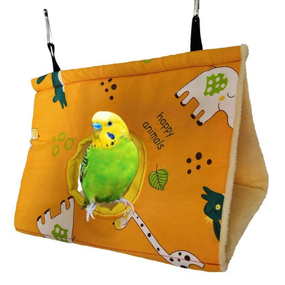 Cama de Rede de Pássaros Quente para Papagaio, Rede Suspensa, Cabana de Veludo, Caverna de Tentilhões, Gaiola, Esconderijo de Pássaros de Pelúcia, Cama de Dormir, Baloiço