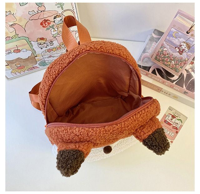 Mochila de pelúcia fofa Disney Nick e Judy, mochila de desenho animado ultraleve de grande capacidade, bolsa de boneca para estudantes, presente infantil