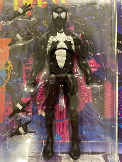 16CM 1/12 Cartão Pendurado Retrô Homem-Aranha Simbiose Action Figure Articulado Brinquedos Kit Modelo Enfeite de Mesa Menino Brinquedo PVC Presente Divertido