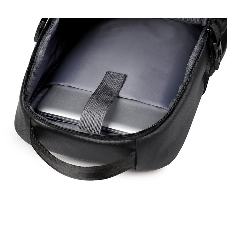 Business backpack, laptop backpack, travel bag, black, large capacity, suitable for different scenarios