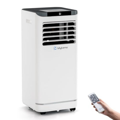 Aparelhos de Ar Condicionado Portáteis de 10.000 BTUs para Uso Doméstico e em Escritórios, Unidade Multifuncional 4 em 1 com Refrigeração, Aquecimento, Desumidificação e