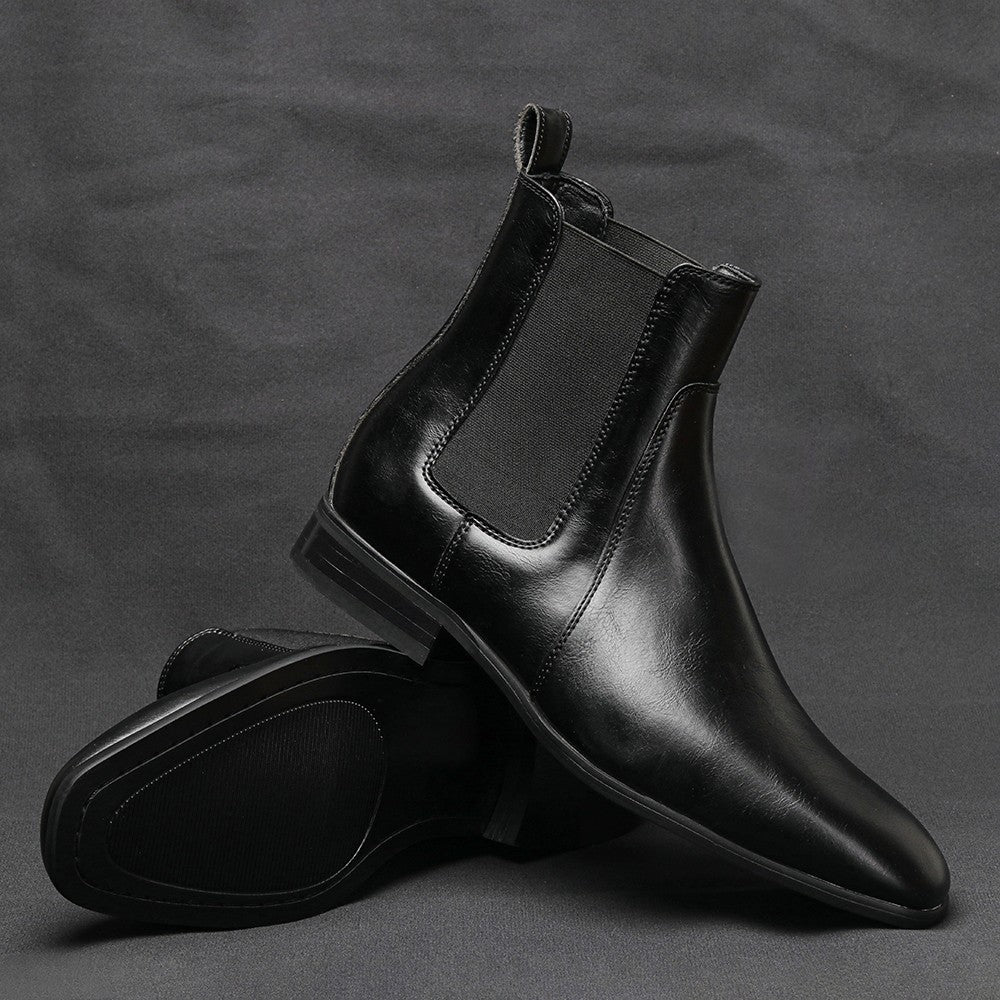 40~46 Botas Chelsea Masculinas 2024 Marca Confortável Moda Couro Botas Masculinas #KD431