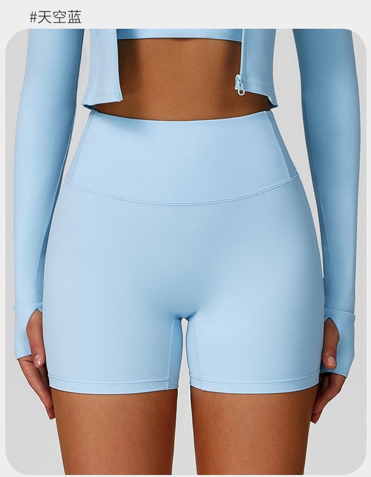 SWELTERING Gym Fitness Shorts Running Cycling Sports Shorts Breathable Workout Short Leggings High Waist Fitness Yoga Shorts