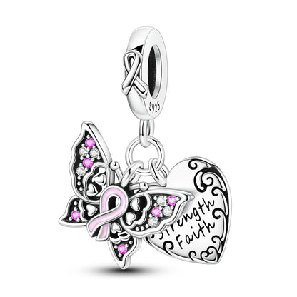 Pingente Charm Libélula Tema Primavera Prata Esterlina 925 Borboleta Flor Pendente Compatível com Bracelete Colar Joias DIY