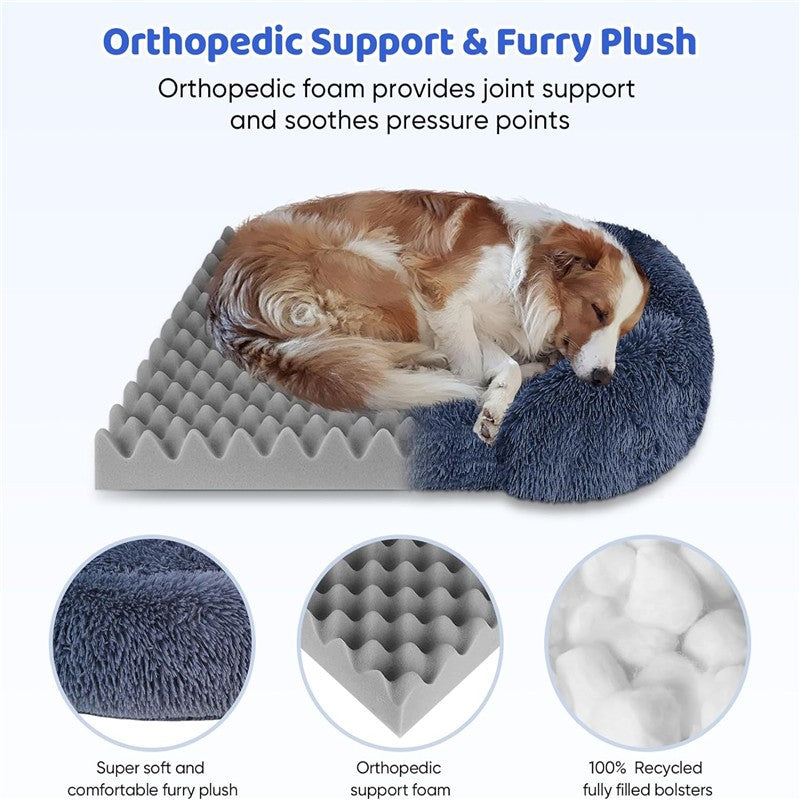 Sofá-Cama Luxuoso de Inverno Quente para Cães Grandes Colchonete de Gato Casa Almofada Sofá-Cama para Animais de Estimação Grandes e Pequenos