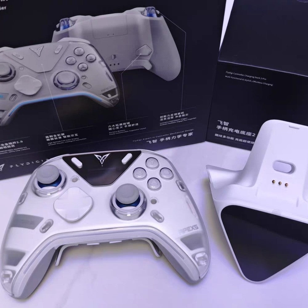 Flydigi Octoups Apex5 Game Controller Wireless Bluetooth Gamepad RGB Light Strip E-sports Performance Gamepad for Switch/PC Gift