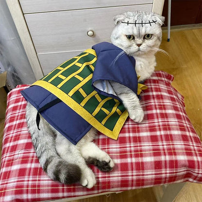 Geto Suguru Fantasia Cosplay para Animais de Estimação Casaco Desenho Animado Anime Gato Cachorro Roupa de Festa Adorável Roupa para Animais de Estimação Natal Halloween Adereços Fotográficos para Animais de Estimação