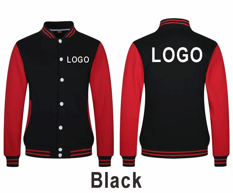 High Quality Baseball Uniforms Warm Jacket All-match Plus Velvet Jacket Custom Printing Embroidery LOGO Costume Varsity Jacket
