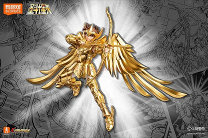 Genuine Blokees Saint Seiya Champion Boneco de Ação Aiolos Touro Aldebaran Pégaso Mu Aiolia Milo Brinquedos Kits de Montagem Presentes
