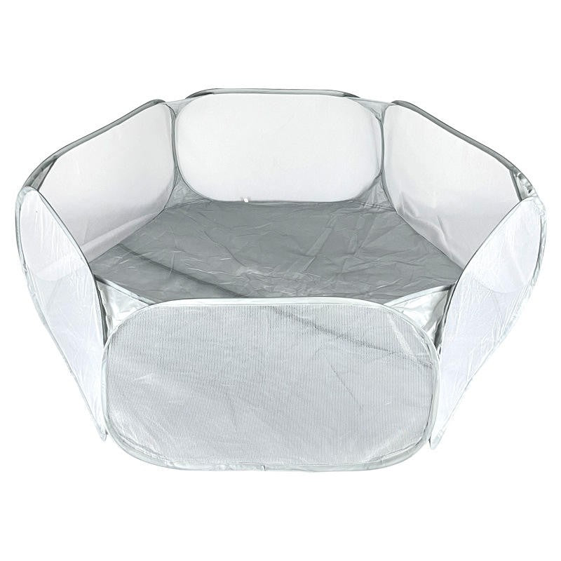 Portátil Pequena Gaiola para Animais de Estimação Transparente Tenda Gaiola para Gatos e Cães Cercado Dobrável Aberto para Cães Hamsters Coelhos Porquinhos-da-Índia