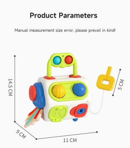 Brinquedos Cubo de Atividades Montessori para Crianças Pequenas Brinquedo Sensorial Educativo para Viagem Presente para Crianças