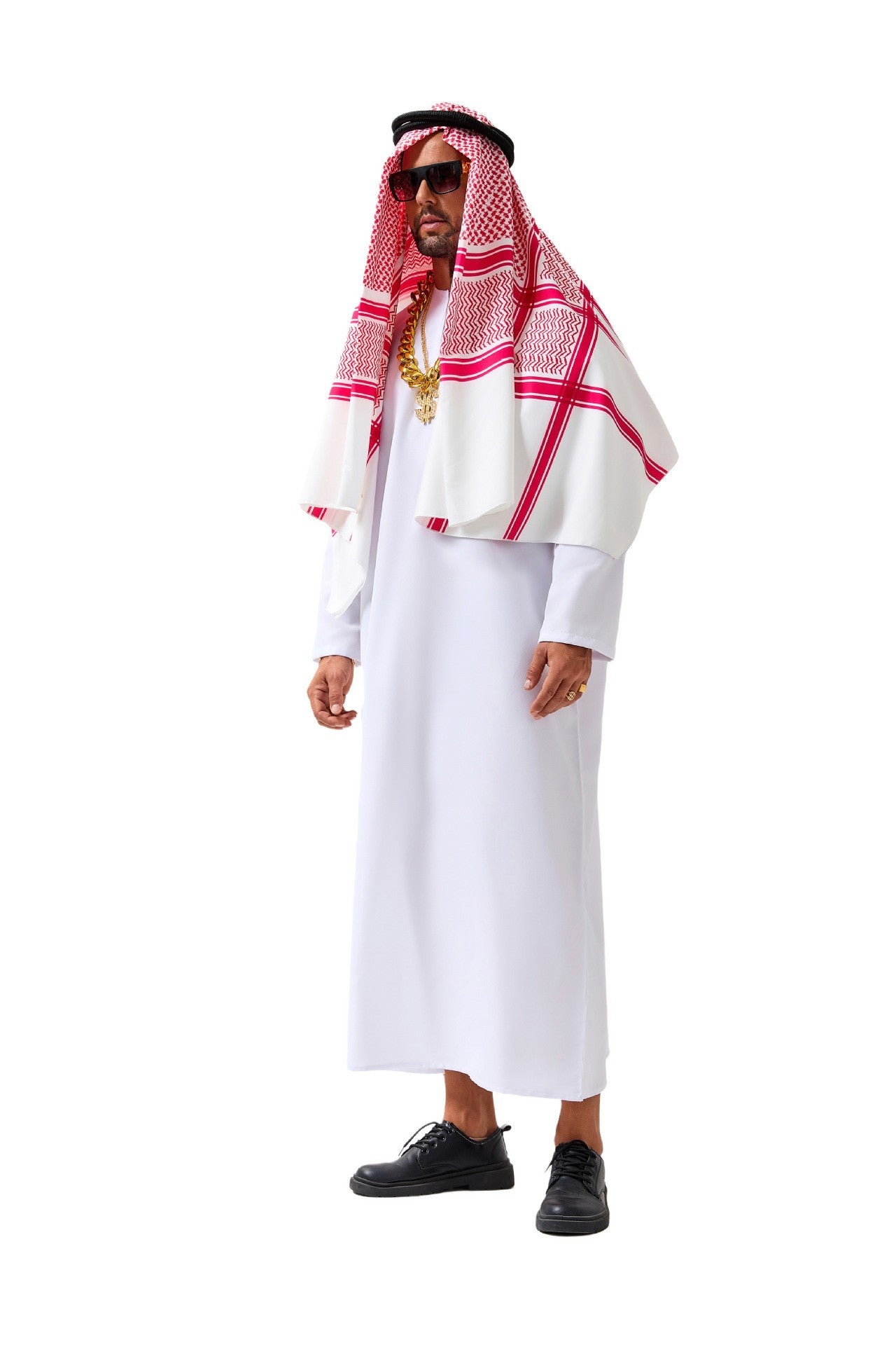 New Arab Emirate Costume Shepherd Rich Arab Prince Adult Role Playing Fantasia Halloween Carnival Costume Hot Selling