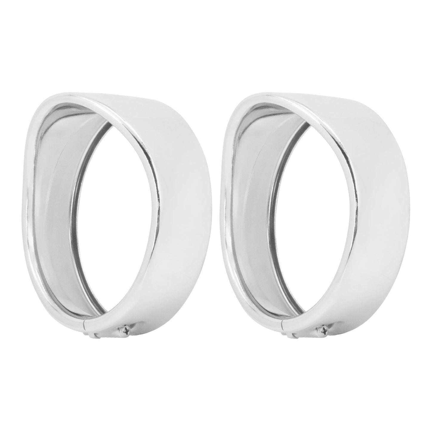 Anel de Acabamento do Farol de 7'' para Motocicleta + Capa de Luz de Neblina de 4.5'' + Anel de Acabamento do Pisca Estilo Visor para Harley Touring Road King Softail
