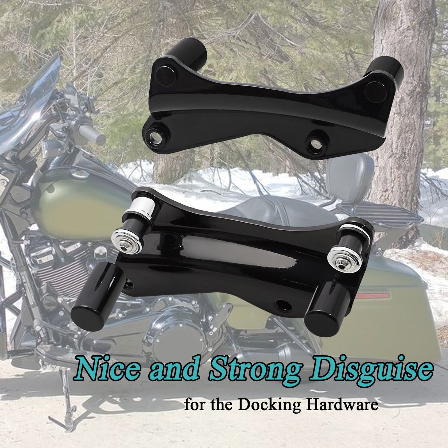 Capa magnética para ponto de hardware de encaixe de 4 peças para motocicleta Harley Davidson Touring CVO Road King Electra Street Glide 2009-2025