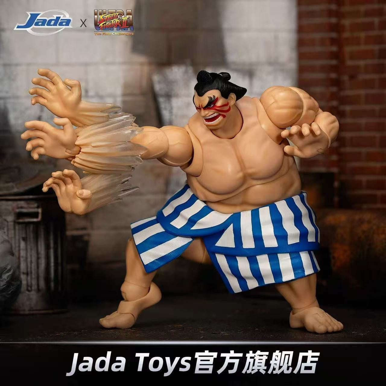 Jada Toys Street Fighter 2 Gouki M Bison  E Honda Action Figure Genuine Figurines PVC Collection Boxer Balrog Game Toy Gift