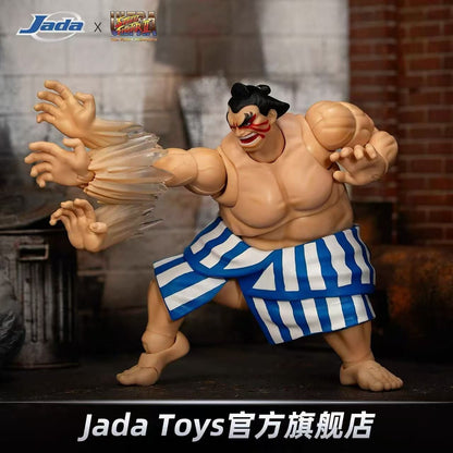 Jada Toys Street Fighter 2 Gouki M Bison  E Honda Action Figure Genuine Figurines PVC Collection Boxer Balrog Game Toy Gift