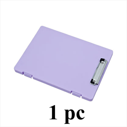 1 Color Folder Storage Box, Hard Shell Design, Office Desktop Management Tool, Multi Size Compatible File Classification