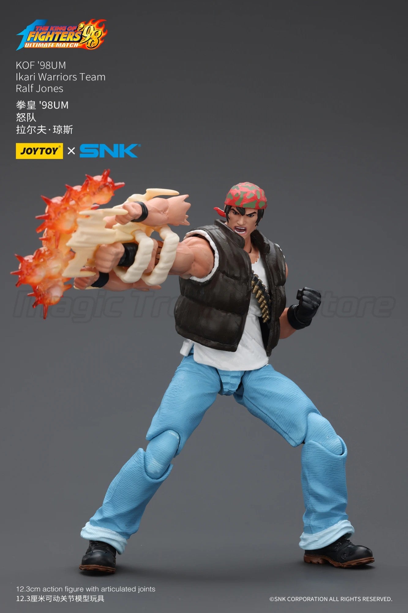 ?MT?JOYTOY SNK KOF'98UM Ikari Warriors Team Ralf Jones 1/18 Action Figure Toys
