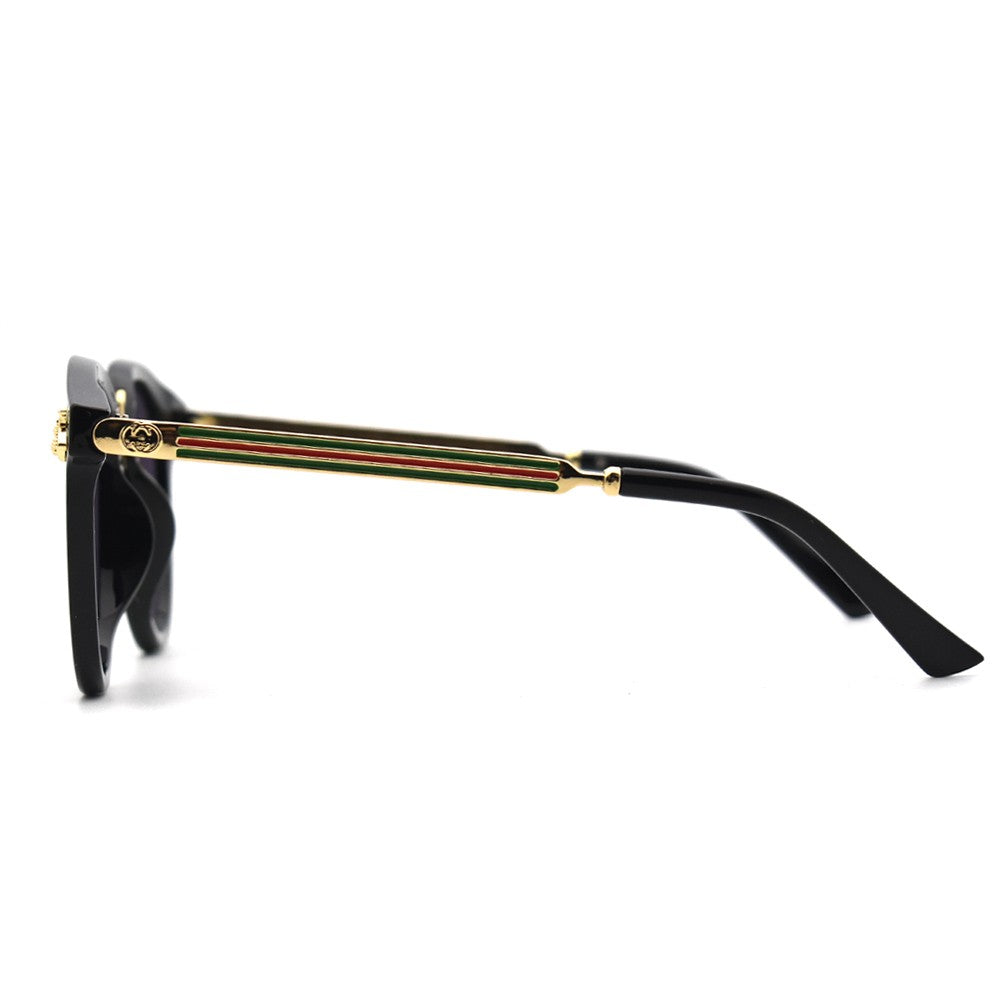 Trendy Luxury Bee Round Sunglasses For Women Men Fashion Mirror Gradient Vintage Sun Glasses Retro Driving Eyewear UV400 Oculos