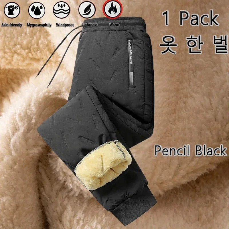 Animal Game Winter Women Plush Thick Fleece Waterproof Sweatpant Windproof Casual Pants Warm Outerwear Lambswool Thermal
