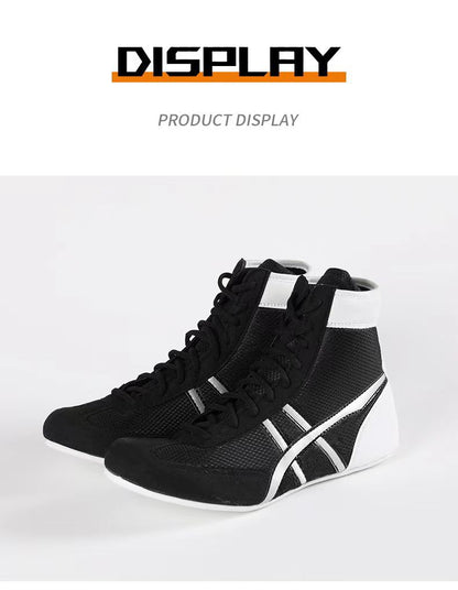 Weightlifting shoes boxing shoes breathable wear-resistant non-slip wrestling shoes fighting sports shoes gym training shoes