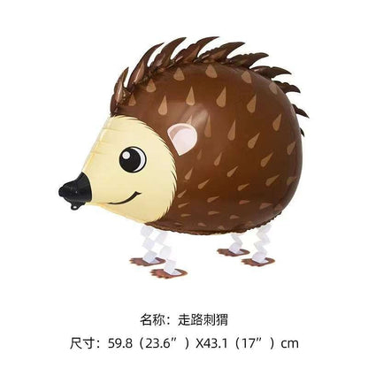 Cartoon Animal Standing Squirrel Balloon Pinecone Shaped Aluminum Film Balloon Forest Theme Baby Shower Birthday Party Decor