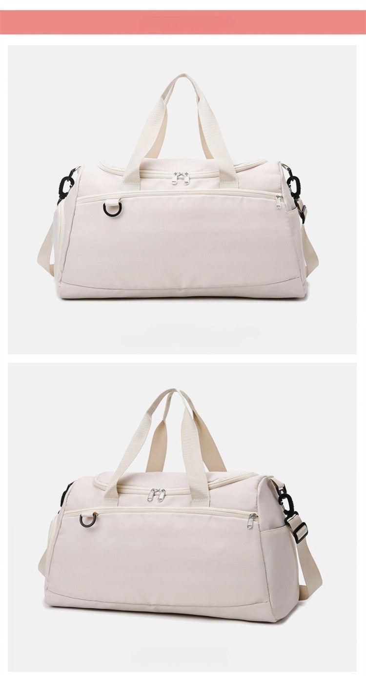 Multifunctional Large Capacity Handbag Waterproof Outdoor Travel Daypack with Wet Dry Shoe Compartment Trendy Fitness Sports Bag