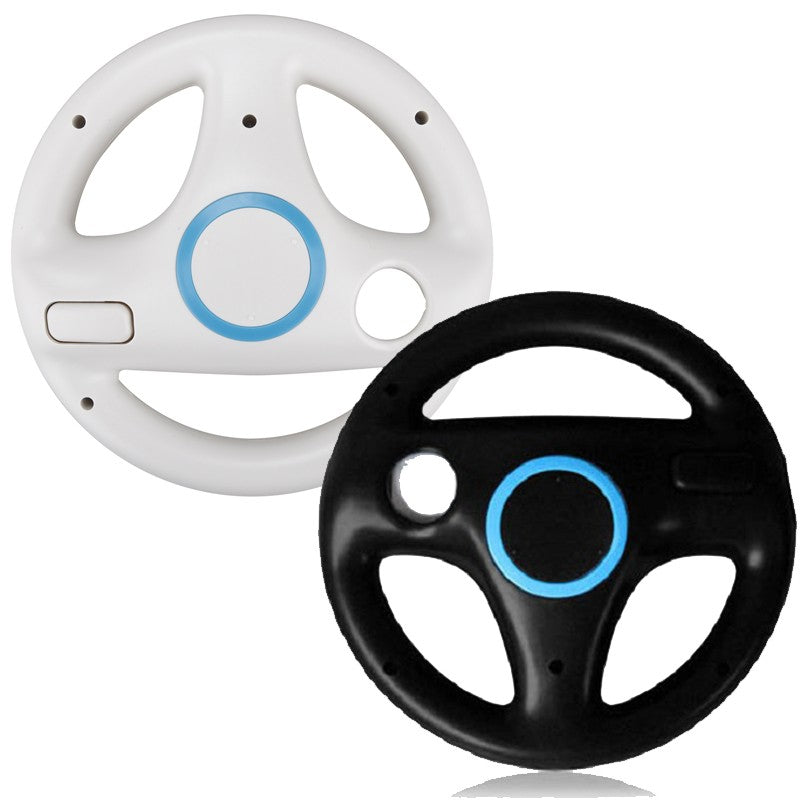 2 PEÇAS Plástico, design inovador e ergonômico, Volante de Corrida para Nintendo Wii Kart Game Remote Controller