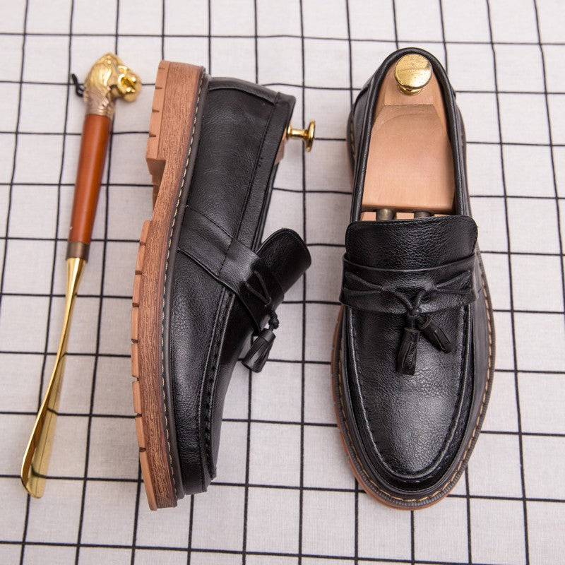 Classic Men's Dress Shoes High Quality Casual Business Leather Shoes For Men Loafers Formal Office Leather Tassel Social Shoes