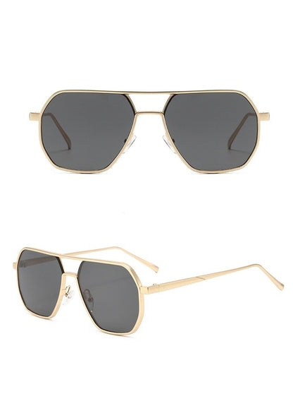 Óculos de Sol Retrô Masculino Grife Designer Alta Qualidade Armação de Metal Óculos de Sol de Proteção para Dirigir Óculos UV400