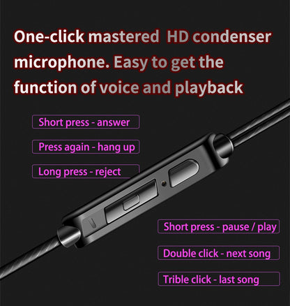 QKZ AK6 SK7 Copper Driver HiFi Wired Earphone with MIC Sport Running Headphones Bass Stereo Headset Music Earbuds fone de ouvido