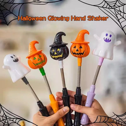 Halloween Pumpkin Hand Shaker Halloween Party Favor Gifts Halloween Glowing Hand Shaker Decor Mexico Day of The Dead Party Gifts