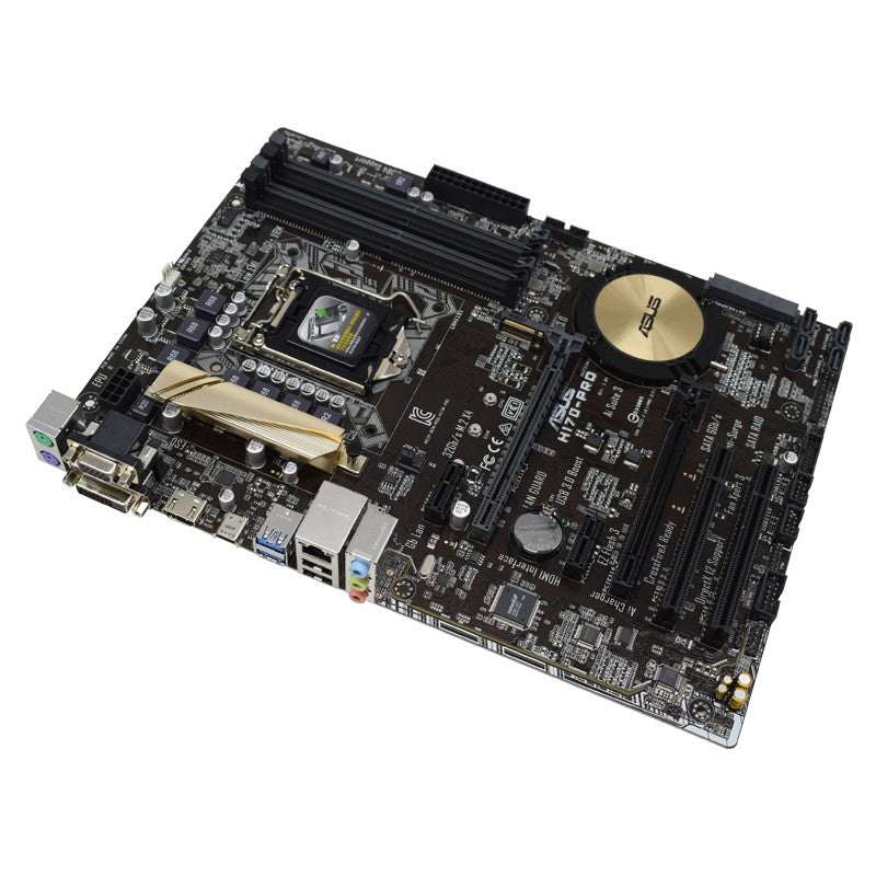Kit Placa Mãe ASUS H170-PRO + CPU i5-6500 Intel H170 LGA 1151 4×DDR4 64GB M.2 PCI-E 3.0 DVI HDMI ATX