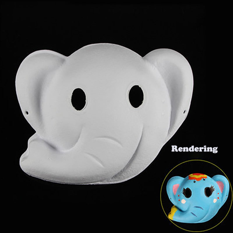 Costume Party Mask 12 Styles Party Mask Decoration White Paper Mask Paper Masquerade Party Accessory For Decoration Draw