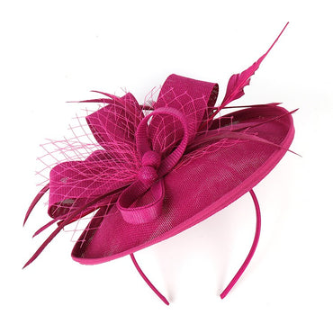 Fascinators de Luxo Kentucky Derby Chapéu de Igreja Design de Pérolas em Tela Laço Máscara Acessórios de Cabelo para Mulheres Senhoras