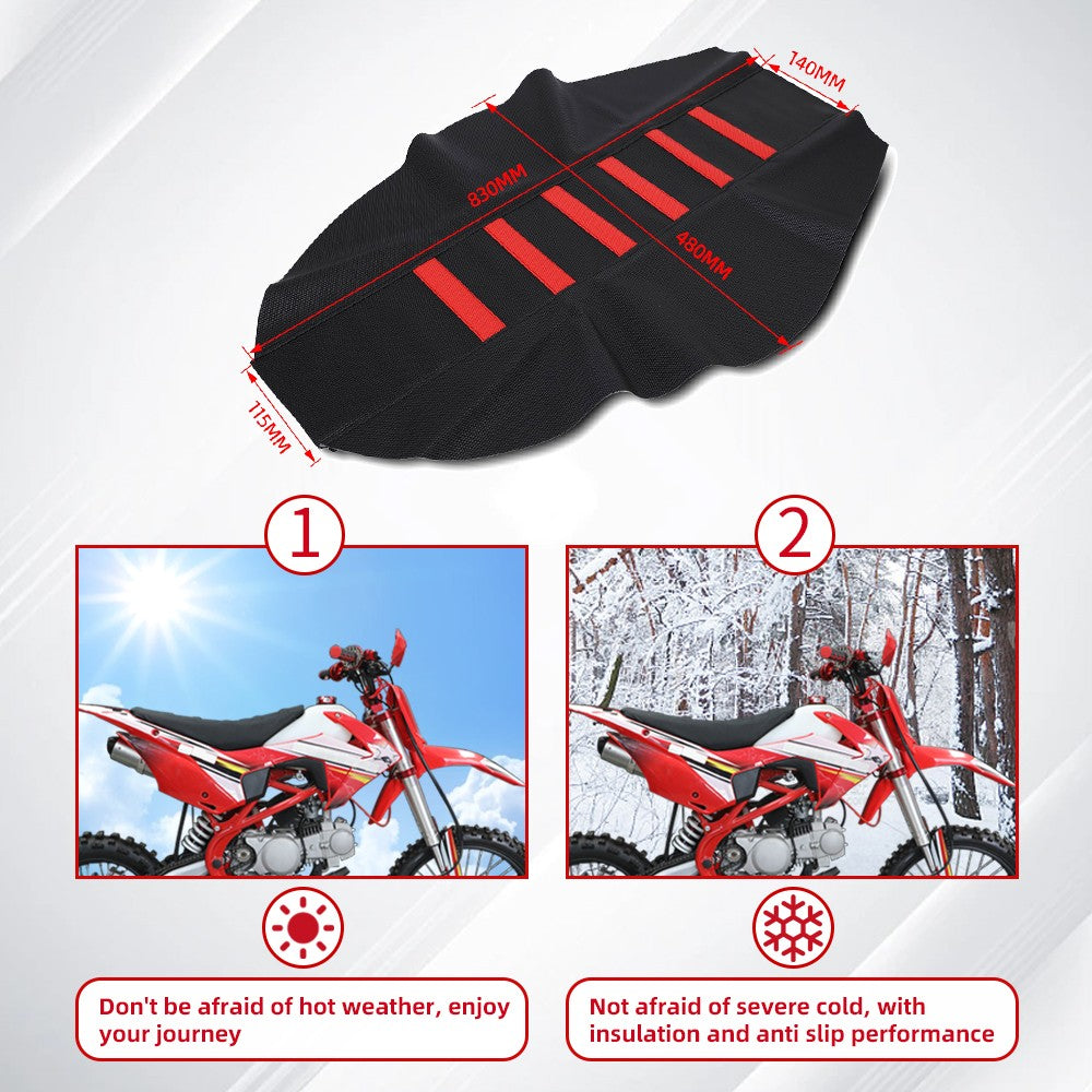 Capa de assento Acessórios de motocicleta Universal Gripper Capa de almofada macia à prova d'água para KTM HONDA SUZUKI Kawasaki Dirt Pit Bike