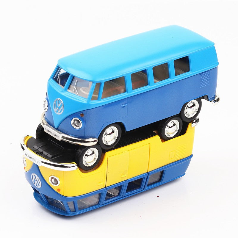 1/36 Volkswagen T1 Transporter Samba Bus RMZ CiTY 5'' Carro de Brinquedo Modelo para Crianças Miniatura Diecast Coleção Presente para Meninos