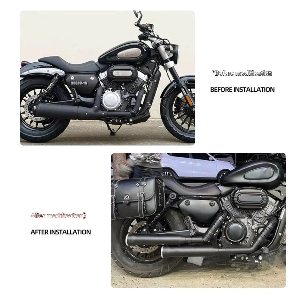 For BENDA Chinchilla 300 modified accessories, double snake-shaped exhaust pipe, deep bass with rich horse hoof sound