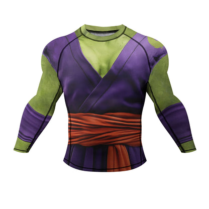 2025/26 Popular Anime COS Dragon Ball Wukong Fitness Sportswear Long Sleeved T-shirt for Teenagers and Men Adult Gym Top