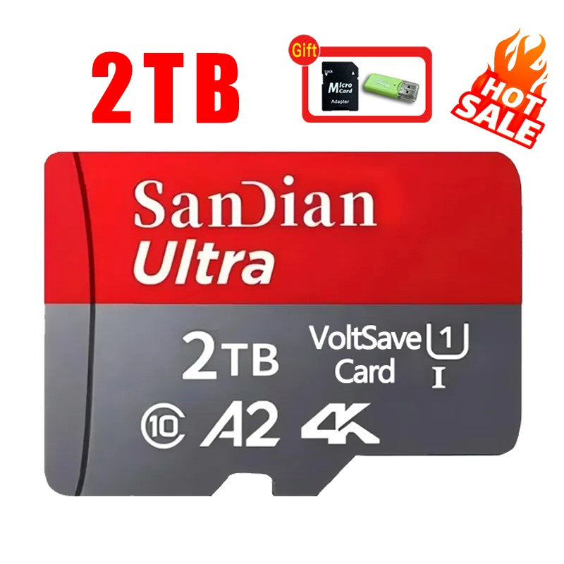 Brand-New SD Cards 2TB Flash Memory Card 128GB High-Speed Micro TF Card 512TB Class10 Mini Memory Card for Phones/PC/Cameras