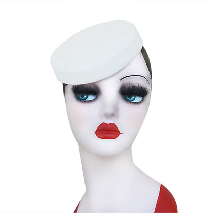 Lawliet Circle Feminino Capacete Chapéus de Feltro de Lã Chapéus Pillbox Fascinator para Mulheres Suprimento de Chapelaria Base de Chapéu Chapéus de Coquetel