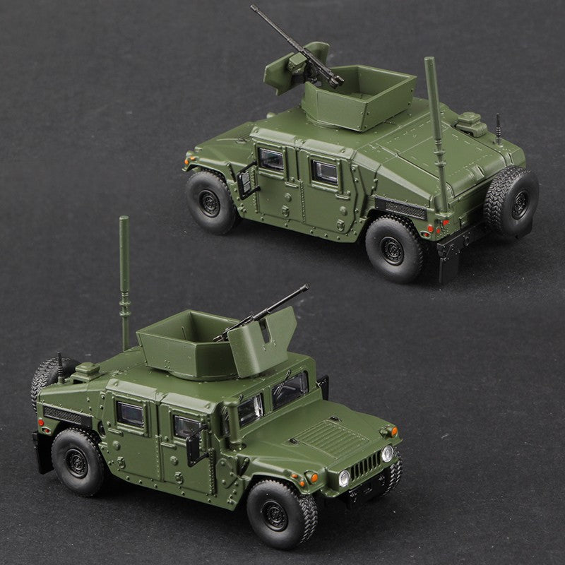 Massdi 1:64 Tiger Gaz Veículo Blindado Modelo de Carro M1151 Off-Road Antitanque Liga Miniatura Veículos Fundidos Coleção de Brinquedos