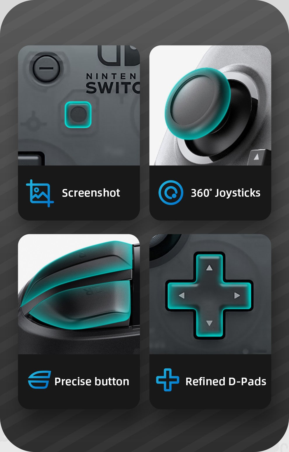 Nintendo Switch Pro Controller Bluetooth 3.0 and Build in NFC Wireless Game Controller motion controls HD rumble Amiibo