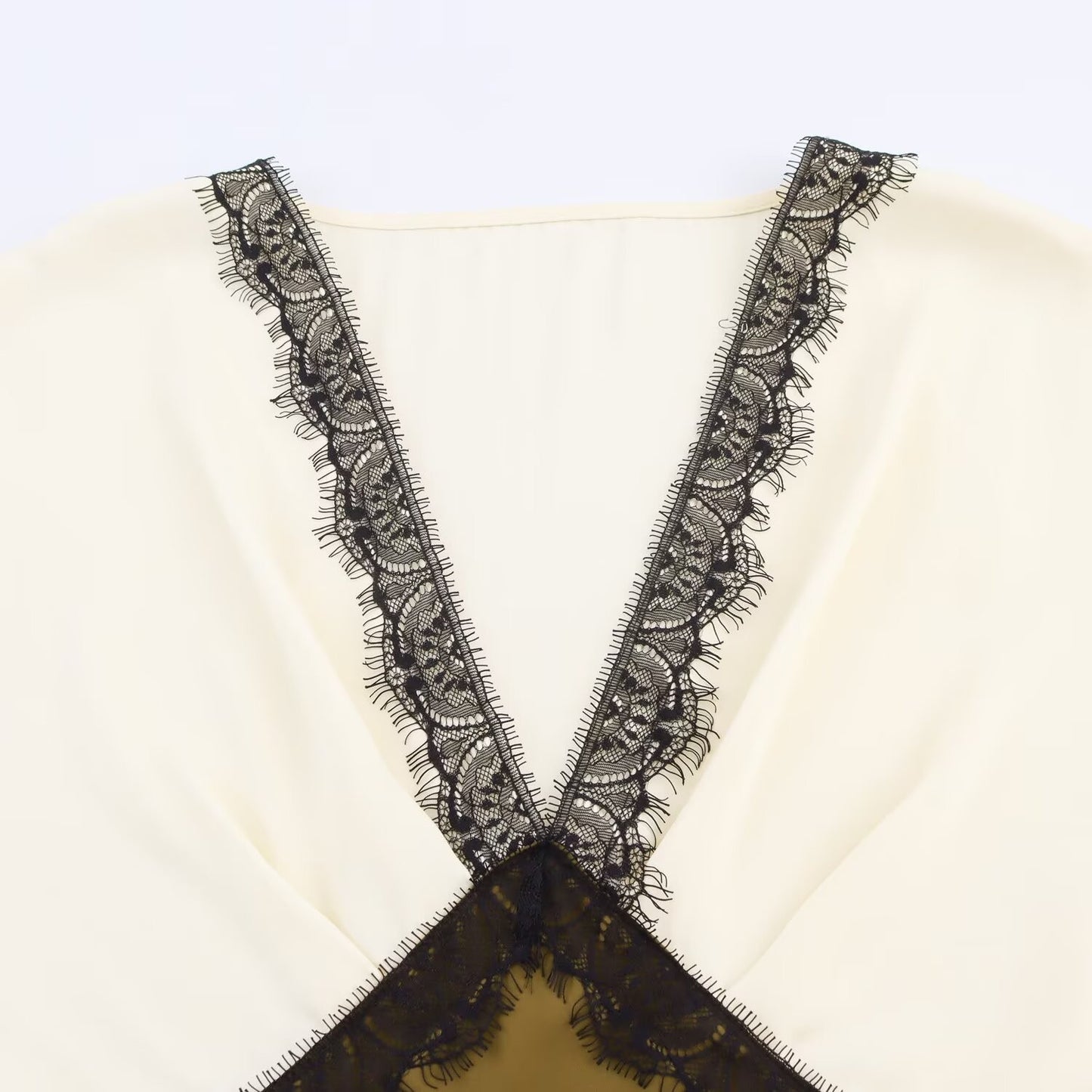 BSAY lace splice Satin dress 2025 autumn new side zip chic female French elegant long dress sexy V-neck banquet evening mujer