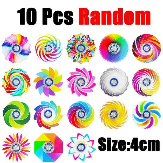 5-20Pcs Mini Ranbow Fidget Spinner Stress Relief Goodie Bag Filler Home Festival Game Birthday Gift Party Favor Classroom Prize