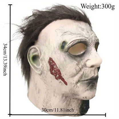 New horror film Michael Myers Mask Halloween Thriller Headset Cosplay Horror Killer Full Face Latex Helmet Party Costume Props